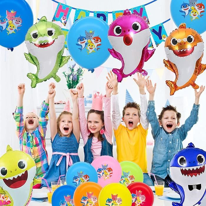 Super-Héros Ballon Anniversaire,Bannière Joyeux Anniversaire,Ballons De