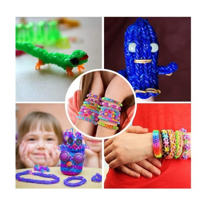 Elastique Bracelet Kit, Cadeau Fille 5-12 Ans Enfant Jouet, Perles