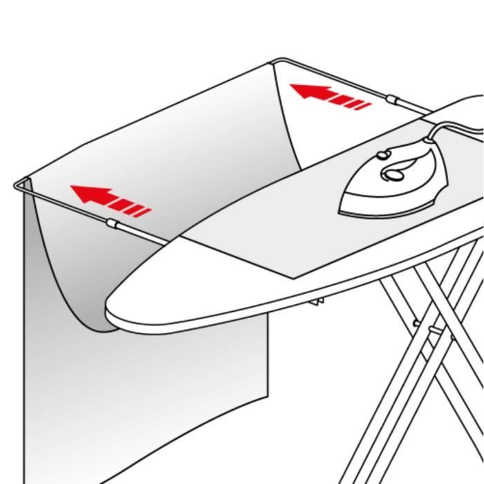 Gimi Advance 100 Table à Repasser avec Support Amovible en métal Gris ...