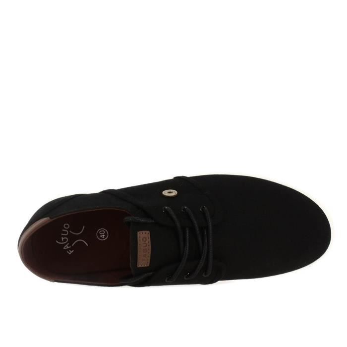 Baskets Cypress Homme Faguo Cypress01p Toile de Coton Noir