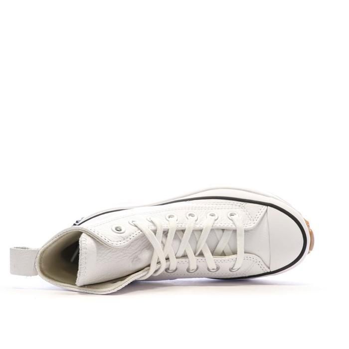 Converse Run Star Hike Chaussure Converse Femme Blanche Converse Sneakers  Compensées Montantes Femme Run Star Hike Hi