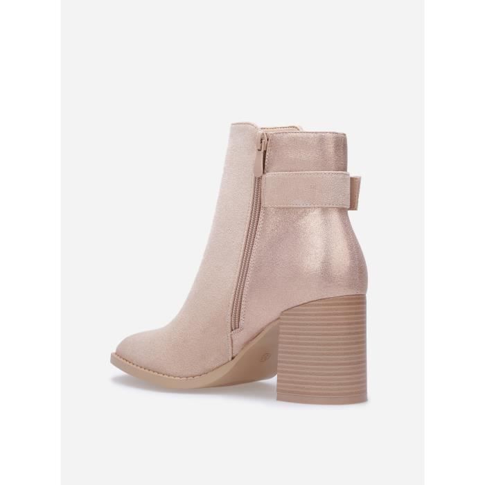 Bottines talon on sale carré 5 cm