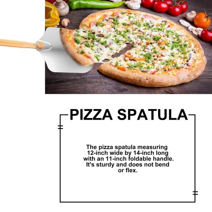 En Métal en aluminium Pelle À Pizza pour Un Rangement Facile