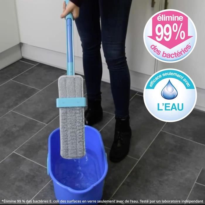 Balai Plat Easy System Max+ Essorage Intégré[J254] - Cdiscount Maison