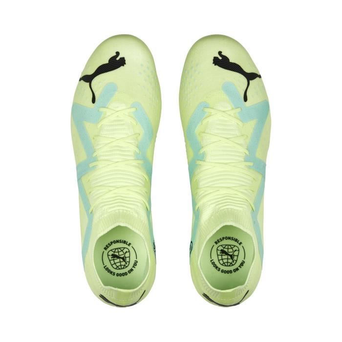 Chaussures De Foot Crampons Moules Homme PUMA FUTURE MATCH Jaune et Vert Cdiscount Sport