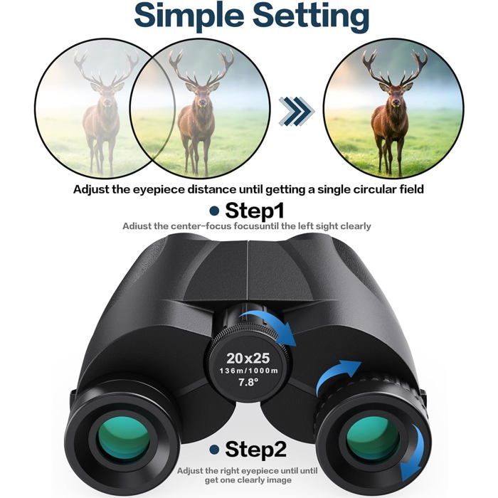 Jumelles Compactes Hd 12 X 50 Pour Adultes Et Enfants-Jumelles Étanches