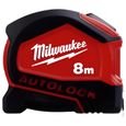 Mètre ruban - MILWAUKEE - Autolock 8m - Jaune - Nylon/ABS - Longueur-0