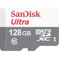 Carte mémoire microSDXC UHS-I SANDISK 128GB - Vitesse de lecture jusqu'à 100 Mo/s-0