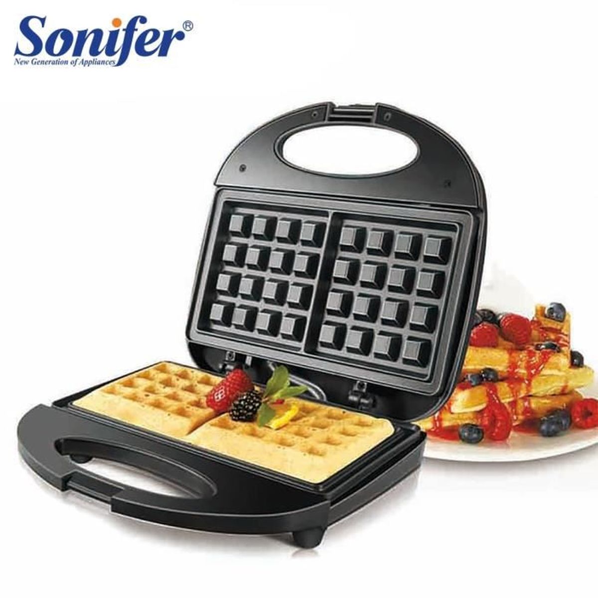 750w Electrique Gaufres Fabricant Fer Sandwich Machine Bulle Oeuf Gateau Four Petit Dejeuner Gaufre Machine 220v Sonifer Achat Vente Crepiere Electrique Cdiscount