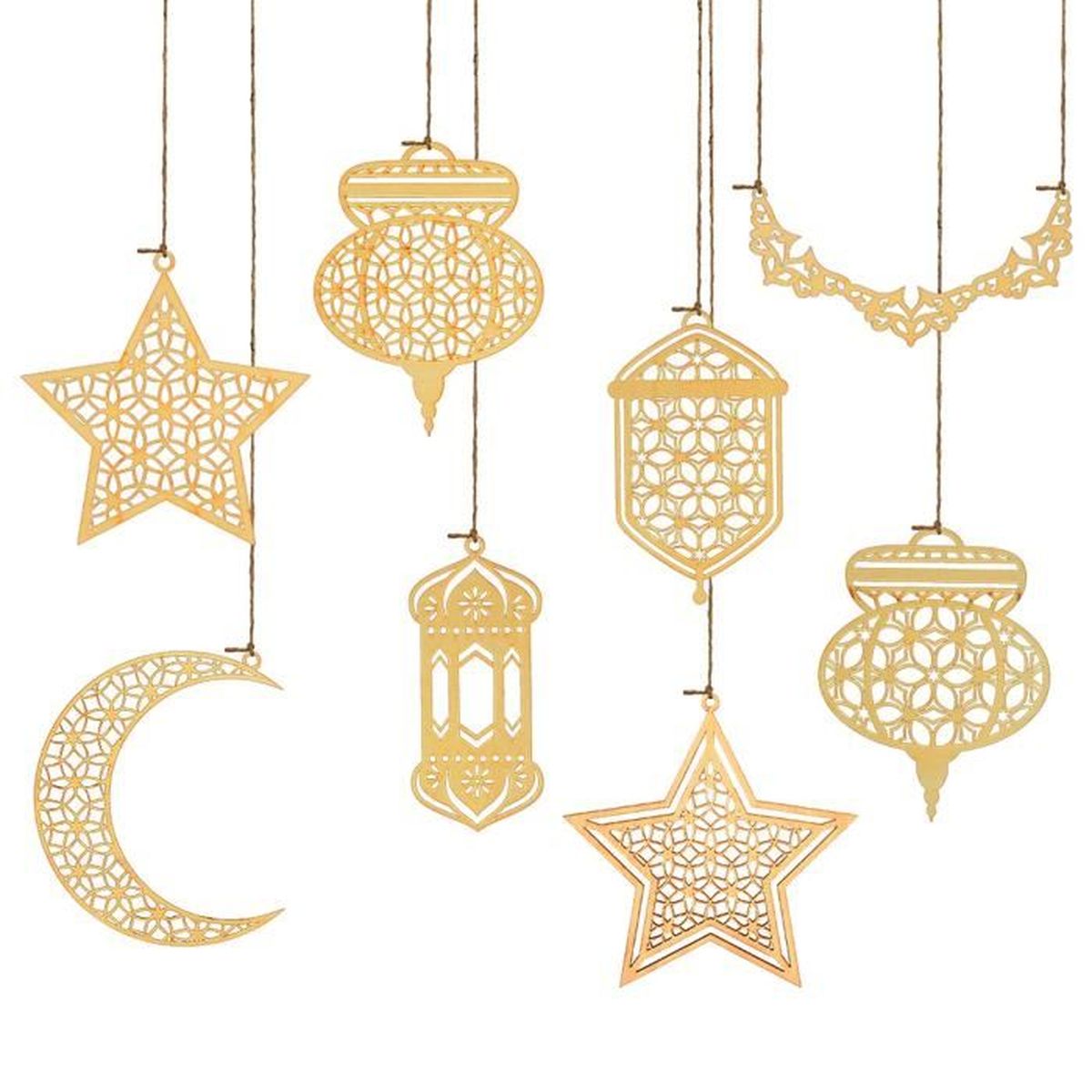 EID By MUBARAK DECORATION – Guirlande En BOIS REUTILISABLE