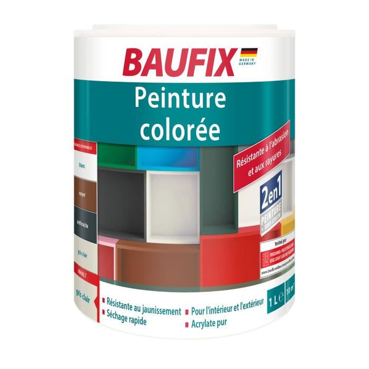 Baufix Peinture de couleur gris foncé - Achat / Vente peinture - vernis  Baufix Peinture de couleur gris foncé - Cdiscount