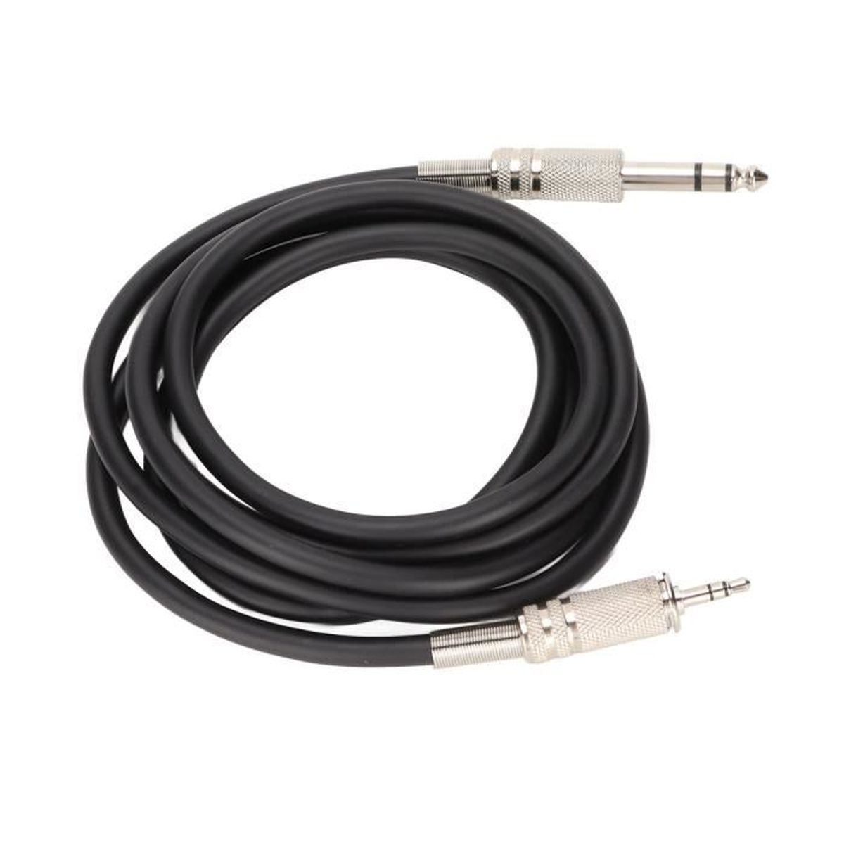 FRA 6.35mm Mâle à 3.5mm Câble Adaptateur Stéréo Aux Jack pour