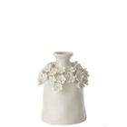 J-Line Vase Yucca Fleur Ceramique Blanc Small