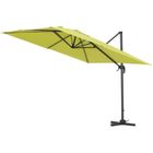 HABITAT ET JARDIN Parasol déporté Alu Sun 3 - Carré 3x3m - Vert