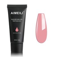 AIMEILI Faux Ongles Quick Building Gel Rose 30ml Soak Off UV LED Nail Extension Builder Gel Vernis à Ongles Conseils-040