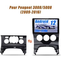 AWESAFE Autoradio Android 12 pour Peugeot 3008/5008(2009-2016) avec 9 Pouces Écran Tactile GPS Bluetooth FM SD RDS