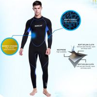 Combinaison de plongée 3mm vêtements de plongée MOOHOP-l'épreuve du froid vêtements chauds pour homme et femme