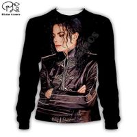 Sweat à capuche,PLstar-pull Cosmos Pop King Michael Jackson 3 impressions colorées, fermeture éclair, sweat-shirt-veste, pour homm