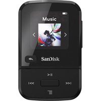 SanDisk Clip Sport Go Lecteur MP3 16 Go noir clip de fixation, radio FM, enregistrement vocal