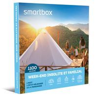 Smartbox - Week-end insolite et familial - Coffret Cadeau | 1100 séjours atypiques : yourtes, roulottes, tipis, cabanes ou encore ma