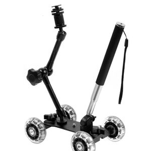 STABILISATEUR A-Mini stabilisateur de voiture vidéo pour appareil photo reflex numérique, table d'appareil photo, chariot c