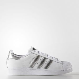 chaussure superstar argenté