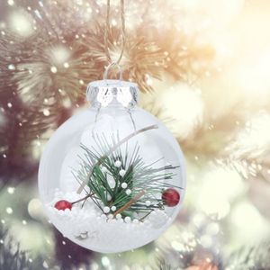 Boule De Noel Transparente A Remplir