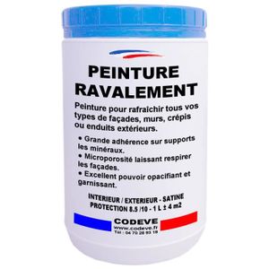 PEINTURE - VERNIS Peinture Ravalement - Pot 1 L   - Codeve Bois - 6018 - Vert jaune