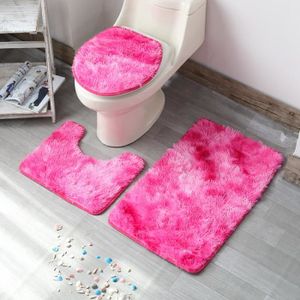 ABATTANT WC Abattant wc,HOToilet-Polymères de sol japonais et coréen,3 pièces,pour porte,tapis,vent- Deep red[A7]