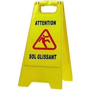 Panneau De Signalisation Sol Glissant Achat Vente Pas Cher