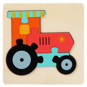 PUZZLE Tracteur - Jouets Montessori Pour Bébés - Puzzle 3