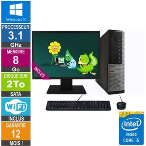 Pc bureau reconditionné - Dell Optiplex 7010 DT - Core i5 - 8Go - 240Go SSD  - Windows 10 - Trade Discount