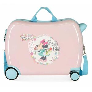 Valise trotteur MINNIE Golden Days fuchsia