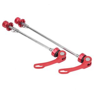 Jeu Brochettes Dégagement Rapide Vélo - 1 Paire Avant/arrière - Alliage Alu - Couleurs Au Choix - Longueurs : 185 Mm / 145 Mm