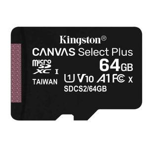 CARTE MÉMOIRE Carte mémoire micro SDXC Kingston Canvas Select Pl