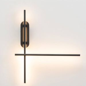 APPLIQUE  Applique design noire minimaliste - Taranto