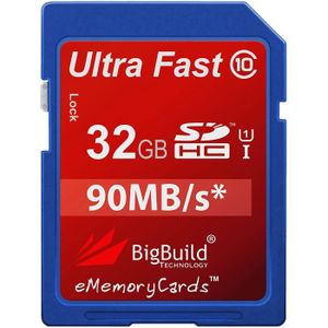 MemoryStar Carte mémoire SD SDHC Classe 10 pour appareil photo Panasonic Lumix DMC-FZ72EB-K 32 Go 