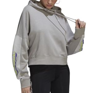 SWEATSHIRT Sweat à Capuche Gris Femme Adidas HF2140