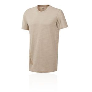 T-SHIRT MAILLOT DE SPORT T-shirt Homme Fitness Reebok - Marble Melange Text