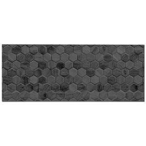 CREDENCE Panorama Crédence Adhésive Cuisine Carrelage Hexagonal Noir 40x300 cm - Crédence Adhésive pour Cuisine - Protege Mur Cuisine
