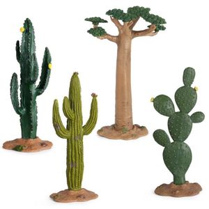 Plantes Non incluses Artbro Pot de Fleurs en Forme de Cactus Artificiel pour Filles la décoration A+B+C+D 4pcs Le Bureau pour la Maison Le Jardin 