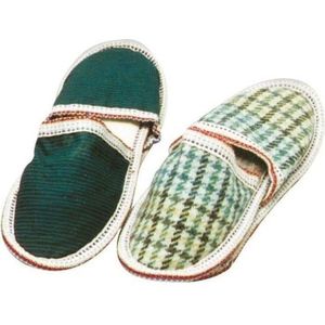 Patin pantoufle 44/45 Marron, beige et bleu - Cdiscount