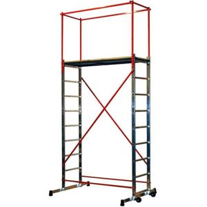 ECHAFAUDAGE Echafaudage mobile en aluminium ESCALUX Nimbus 250 - Plateau 2m50 - 4 hauteurs de travail jusqu'à 4m70