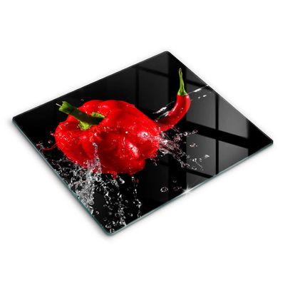 Planche à Découper Verre Tulup – Épices Colorées 60x52 – Moderne Et Design