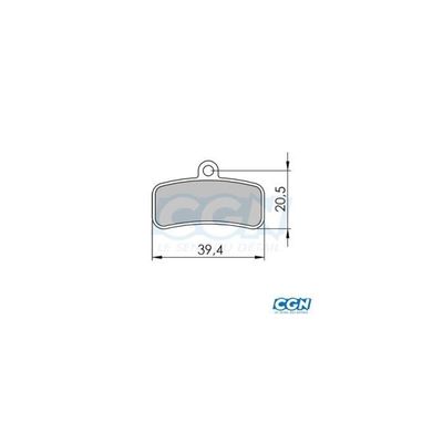 Plaquette de frein - Clarks - VX863 - Organique - VTT - Adulte - Sport