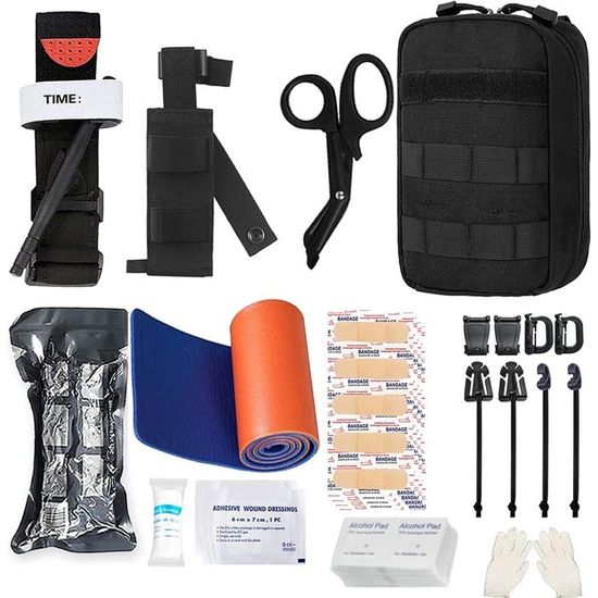 Kit De Survie Complet Kits De Survie De Premiers Secours, Équipement Militaire Extérieur Edc Sac Urgence Catastrophe