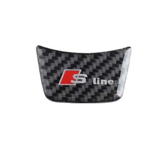 Autocollant de volant de voiture automatique,accessoires de style pour Audi Sline S3 A7 A1 A5 A4 A3 B7 Q7 TTA6 Q5 B8 - For Sline[A]