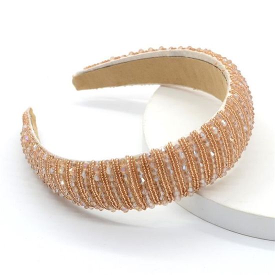 Bandeau Cheveux Créateur En Soie Avec Strass Swarovski | Vert, Neuf Sans étiquette, Fabriqué Aux USA