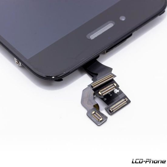 Kit écran Complet Pour IPhone 6 Noir - Vitre Tactile + LCD Avec Nappes Et Bouton Home - Neuf D'origine