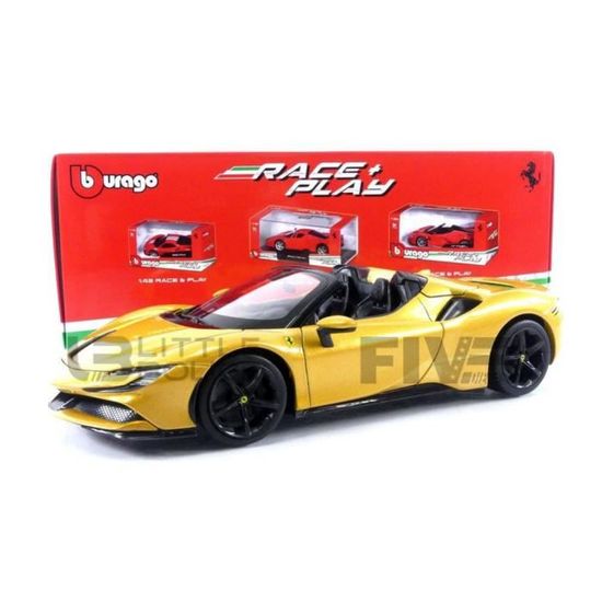 Voiture Miniature de Collection BBURAGO 1 18 FERRARI SF90 Spider Yellow Metallic 2020 Cdiscount Jeux Jouets